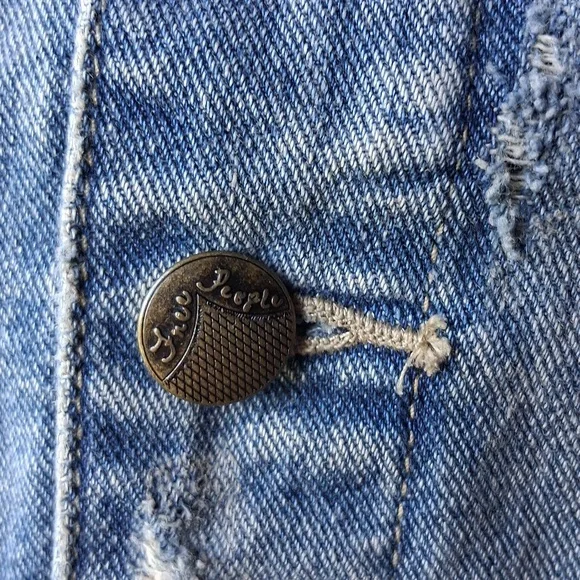 Free People Hooded Denim Jacket XS - Picture 7 of 16